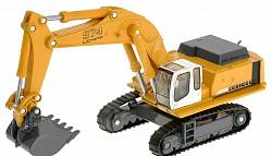 Экскаватор гидравлический Liebherr 1:87 (Siku, 1874) - миниатюра